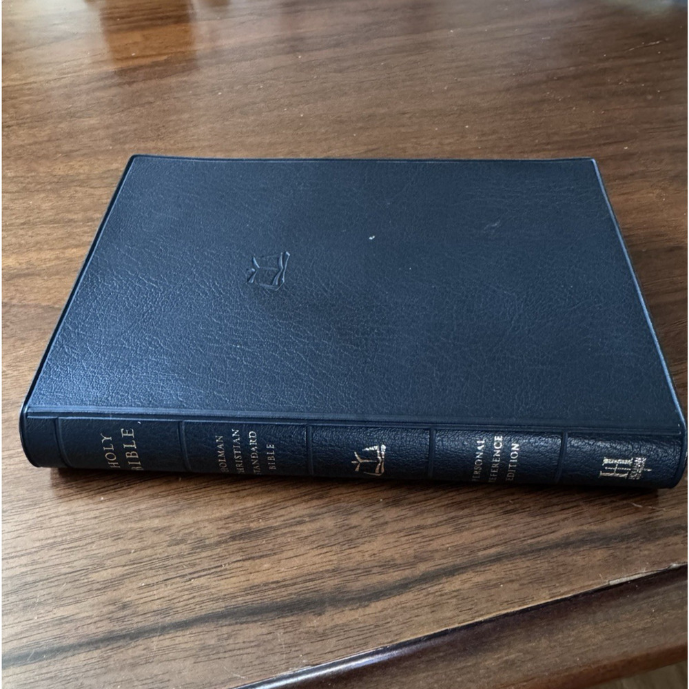 HCSB Personal Size Reference Bible Black Vinyl Cover Clean Personal Reference Ed